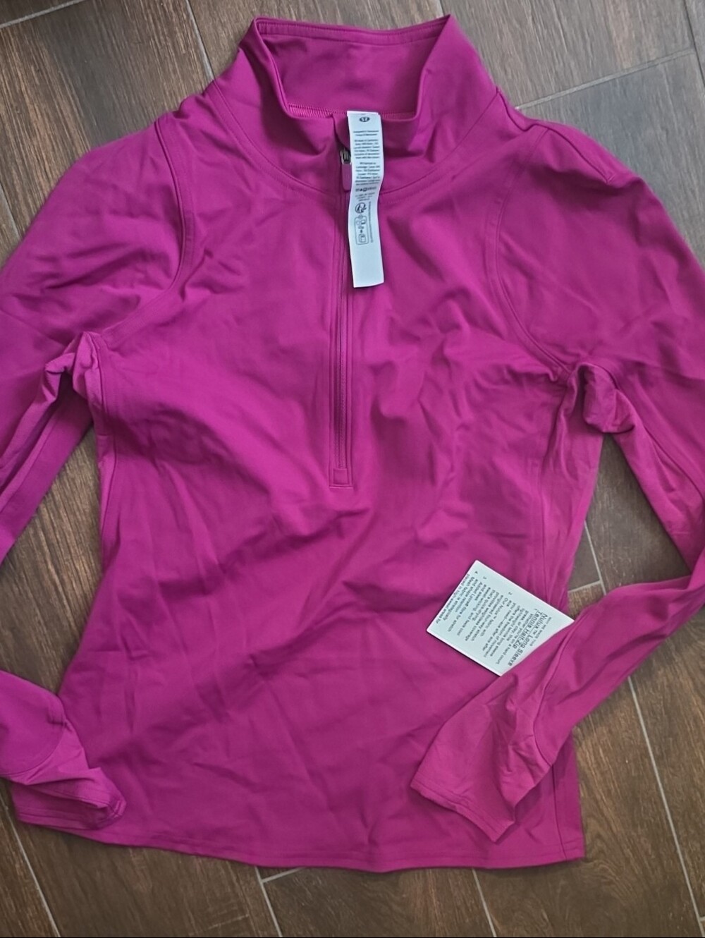 lululemon athletica Nulux Long Sleeve Tennis Half-Zip - Berry